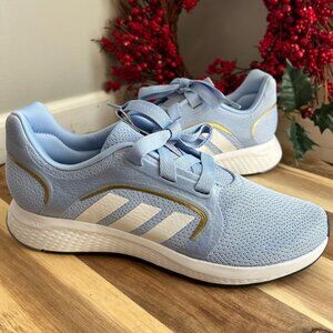 Adidas Women's Edge Lux 5 Running Sneaker Sz 9.5 Blue Dawn/White/Silver